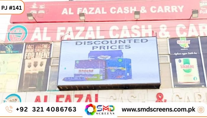 Outdoor SMD Screen at Alfazal Cash & Carry: A Beacon of Modern Retail