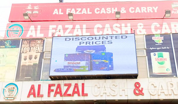 Outdoor SMD at Alfazal Cash & Carry: A Beacon of Modern Retail