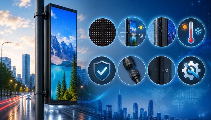What Specifications Matter Most When Evaluating Outdoor Pole Streamer Displays?