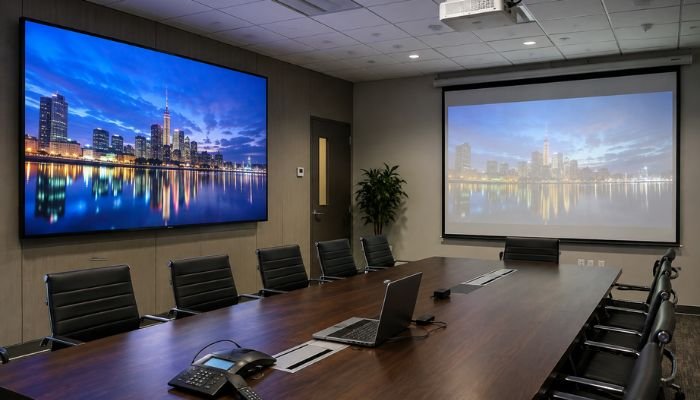 SMD Screen vs Projector for Conference Rooms: Which Display Is Best for Your Business in 2026?