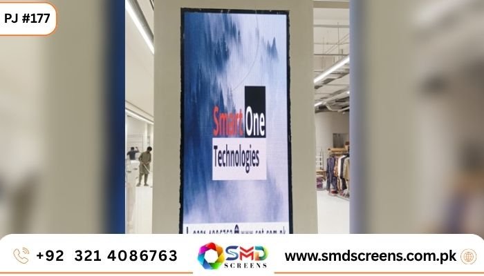 Indoor Digital Wall Signage Screen Install at Chase Up, Karachi